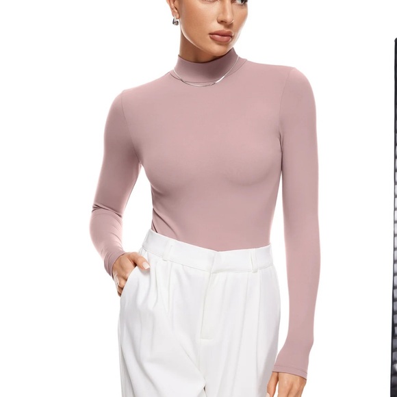 Mauve Long Sleeve Bodysuit - Picture 5 of 6